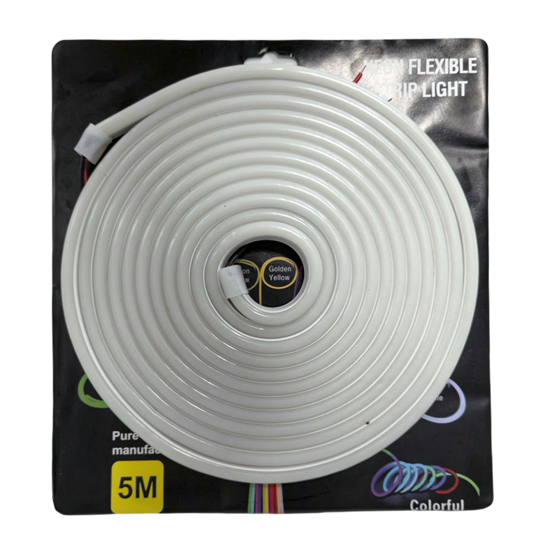 Neon şerit led 24v 8x16 mm 5 metre kesilebilir bağlantı aparatlı 