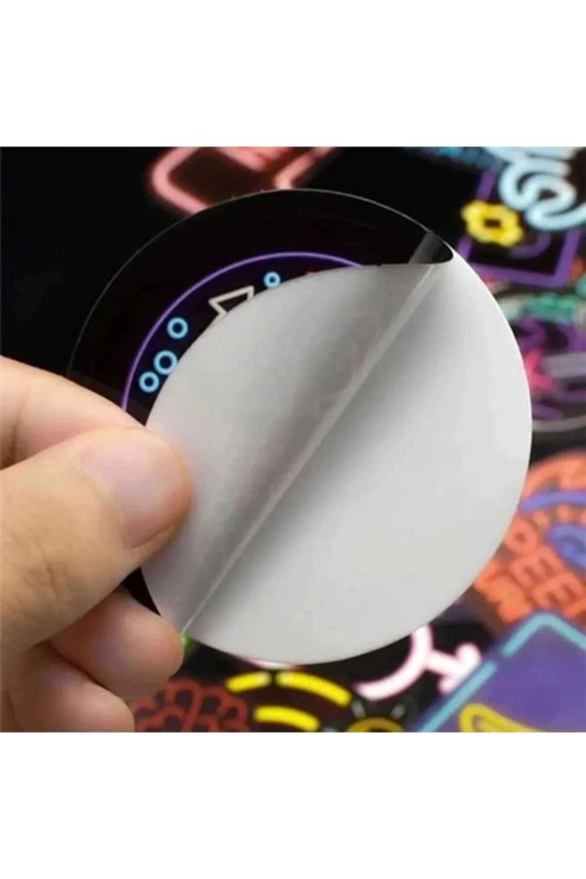 Neon Sticker Seti, Laptop ve Kask Çıkartması, Ajanda, Bullet Journal, Retro ve Vintage Temalı