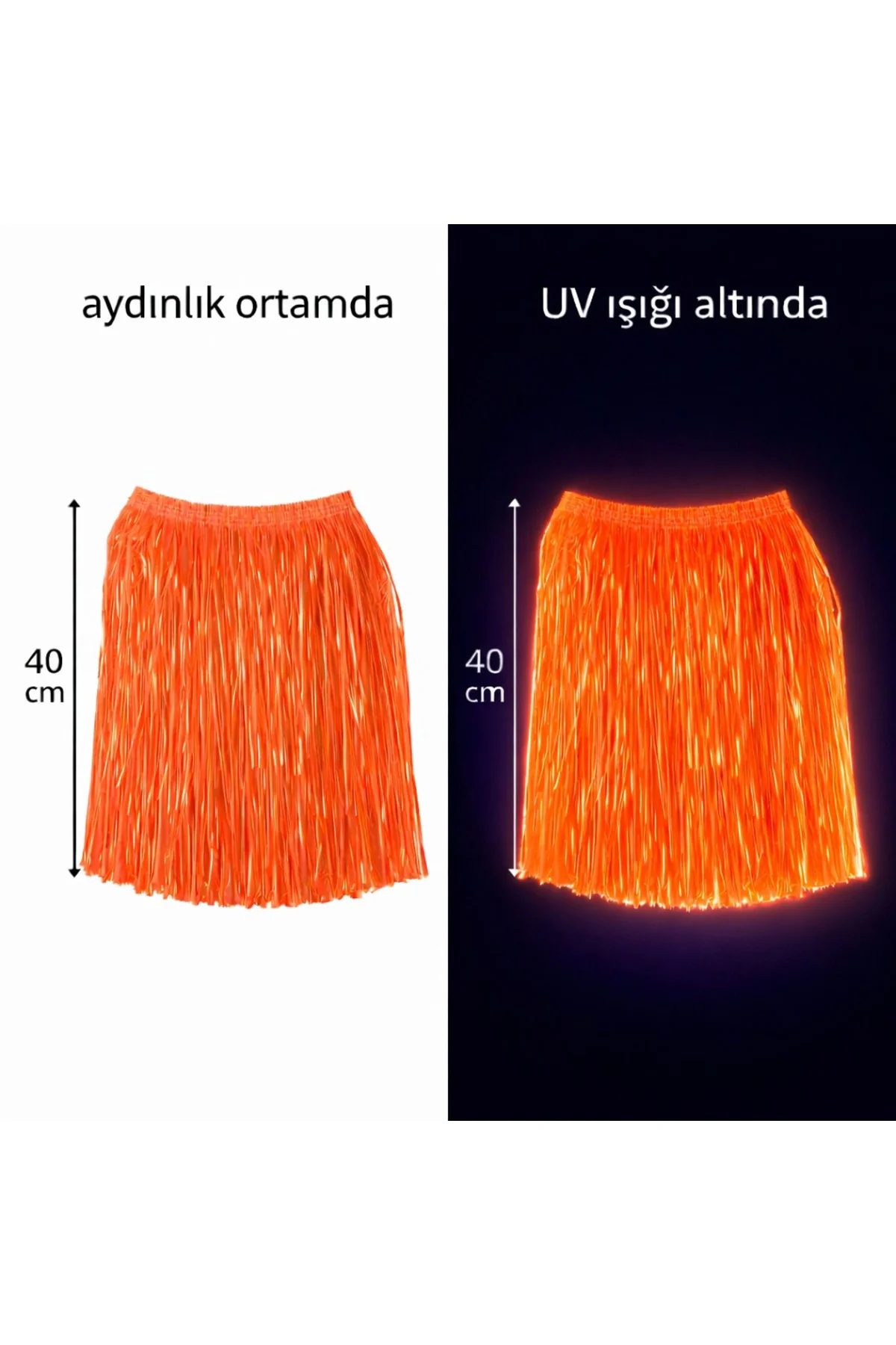 Neon Tcu Hawaii Parti Eteği 40 cm