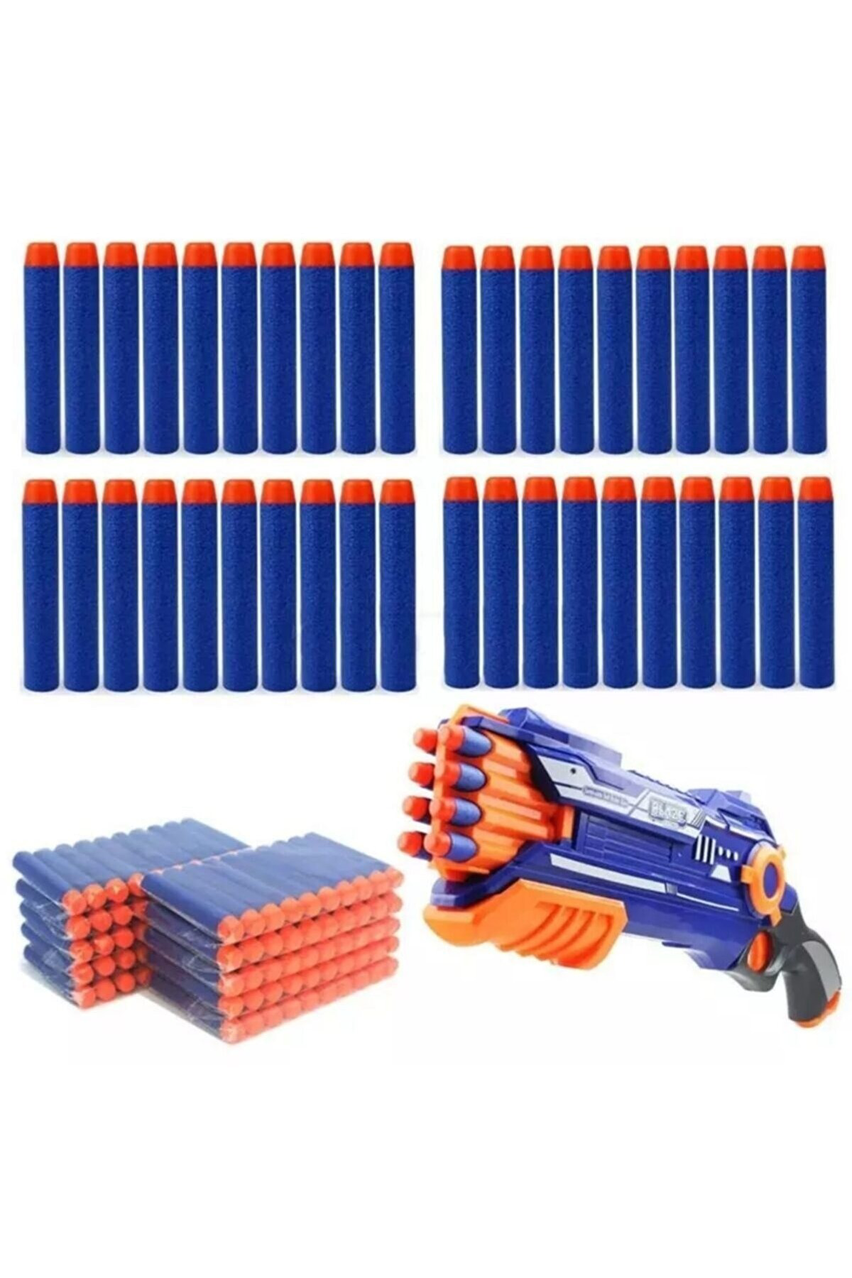 Oyuncak Store Nerf Yumuşak Sünger Mermi 60 Adet