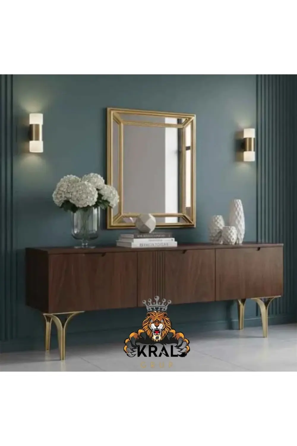 NERGİS 19 CM Gold Koltuk Yatak Odası Tv Ünitesi Konsol ve Ofis Mo