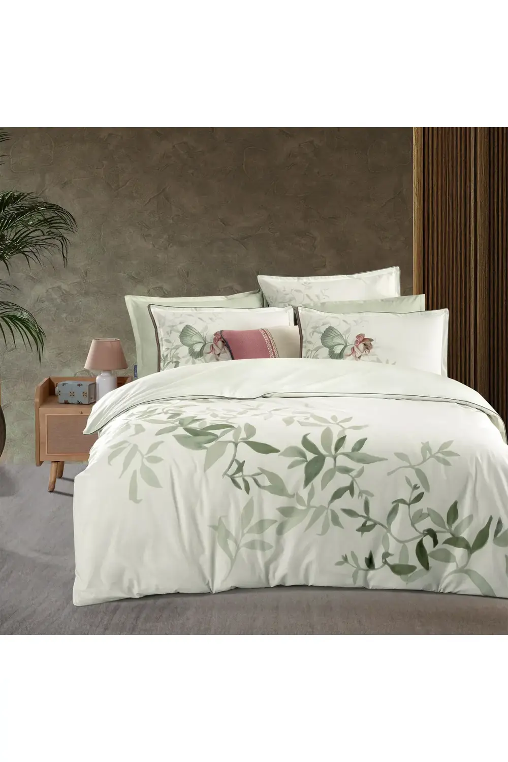 Nerissa Çift Kişilik %100 Pamuk Çift Taraflı Nevresim Takımı