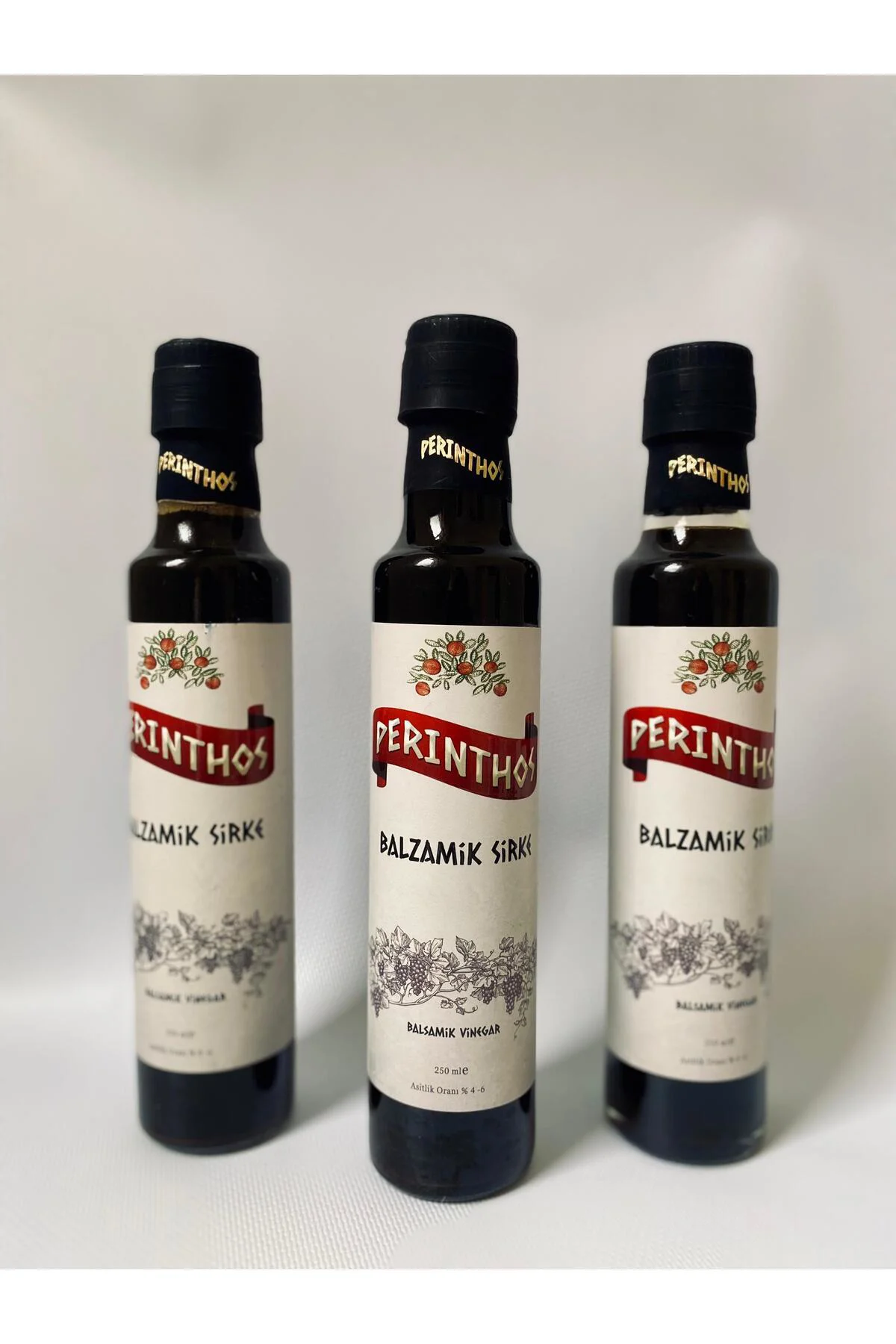 Neşe Natural Balzamik Sirke 250 ml 3 Adet Cam Şise