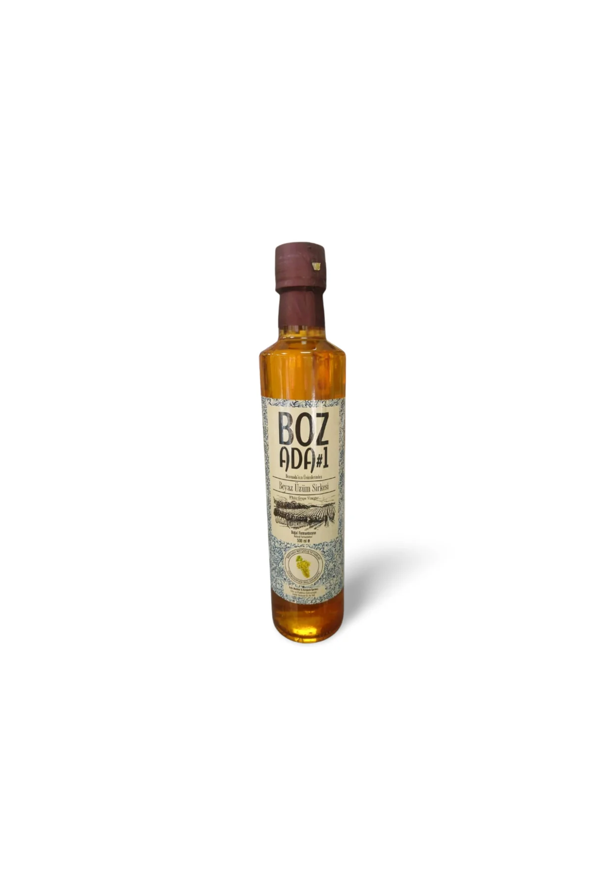 Neşe Natural Doğal Bozcaada Beyaz Üzüm Sirkesi 500 ml Cam Şise