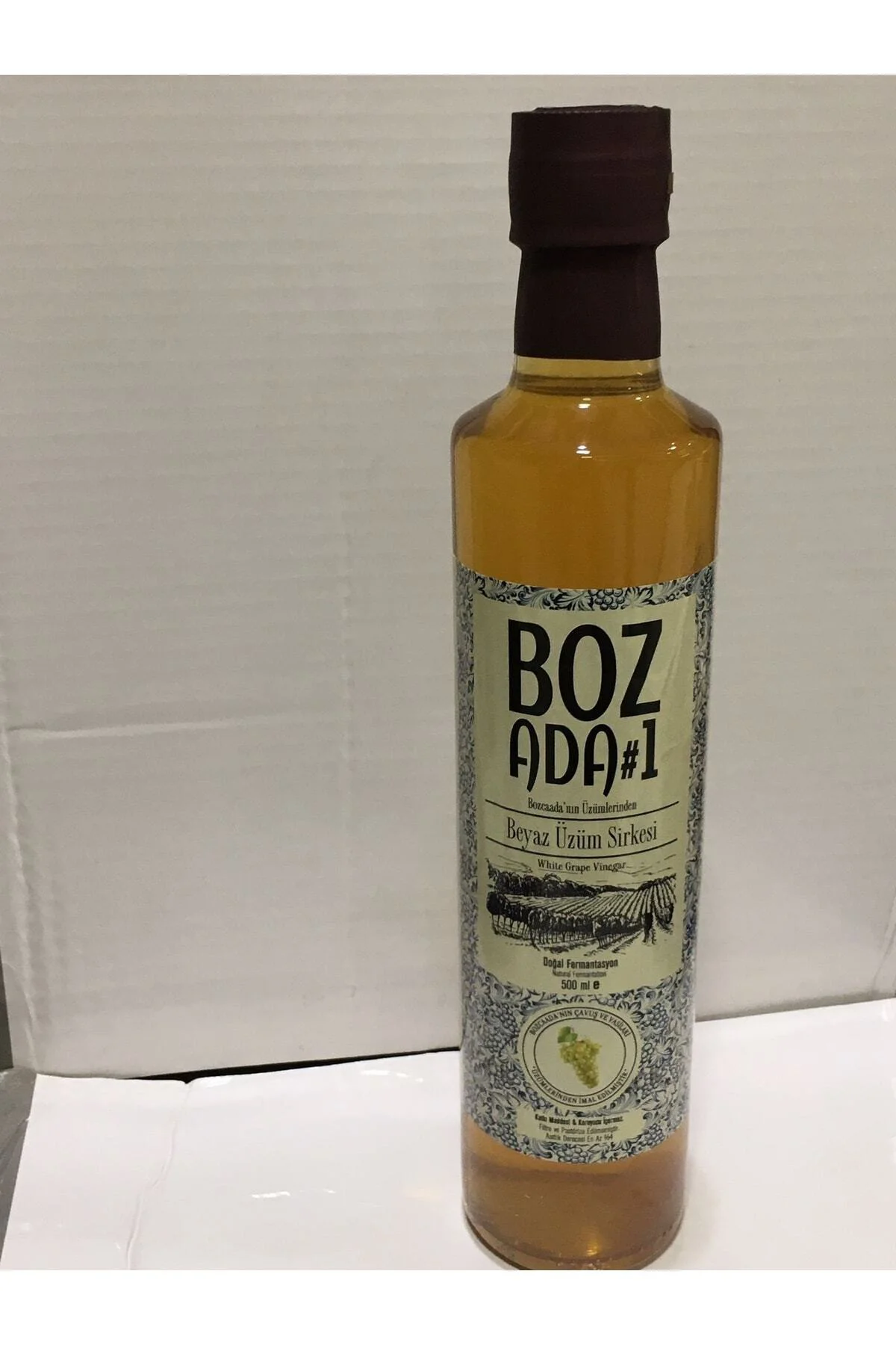 Neşe Natural Doğal Bozcaada Beyaz Üzüm Sirkesi 500 ml Cam Şise