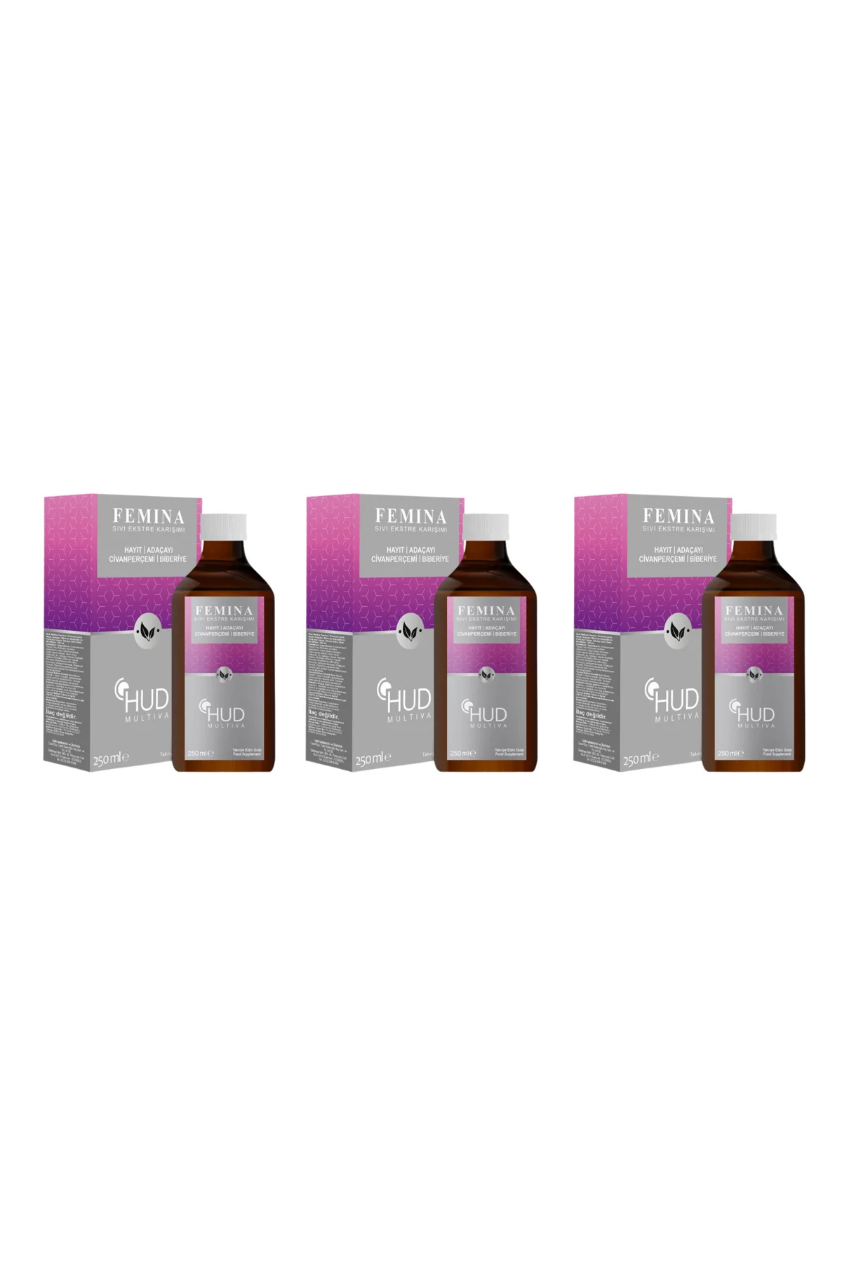 Neşe Natural Femina Sıvı Ekstre Karışımı 250 Ml x 3 Adet
