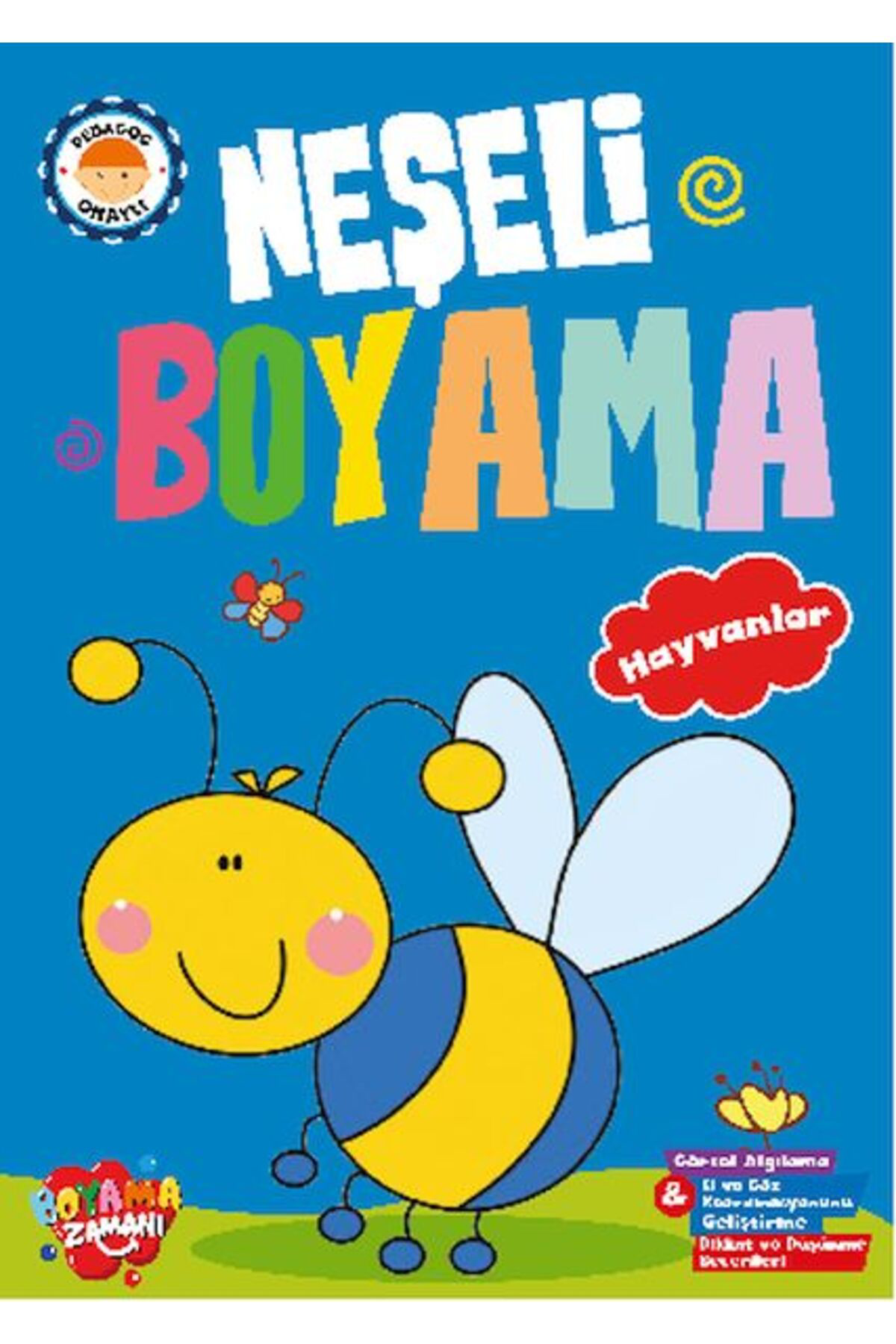 Boyama Zamani Neşeli Boyama Hayvanlar