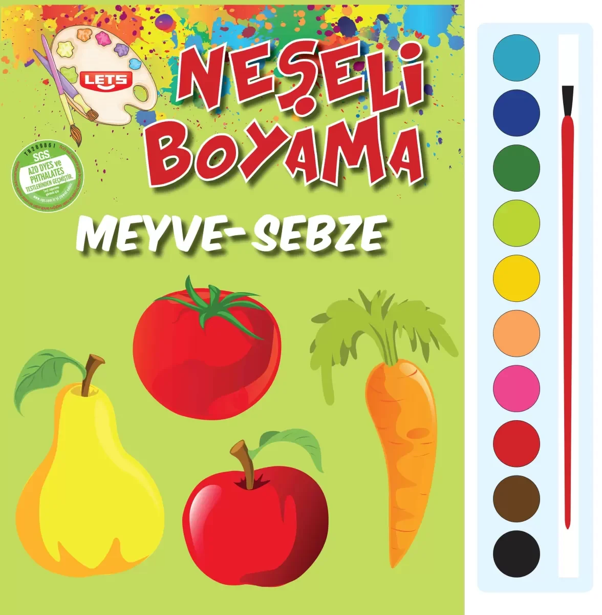 Neşeli Boyama - Meyve-Sebze Neşeli Boyama - Meyve-Sebze