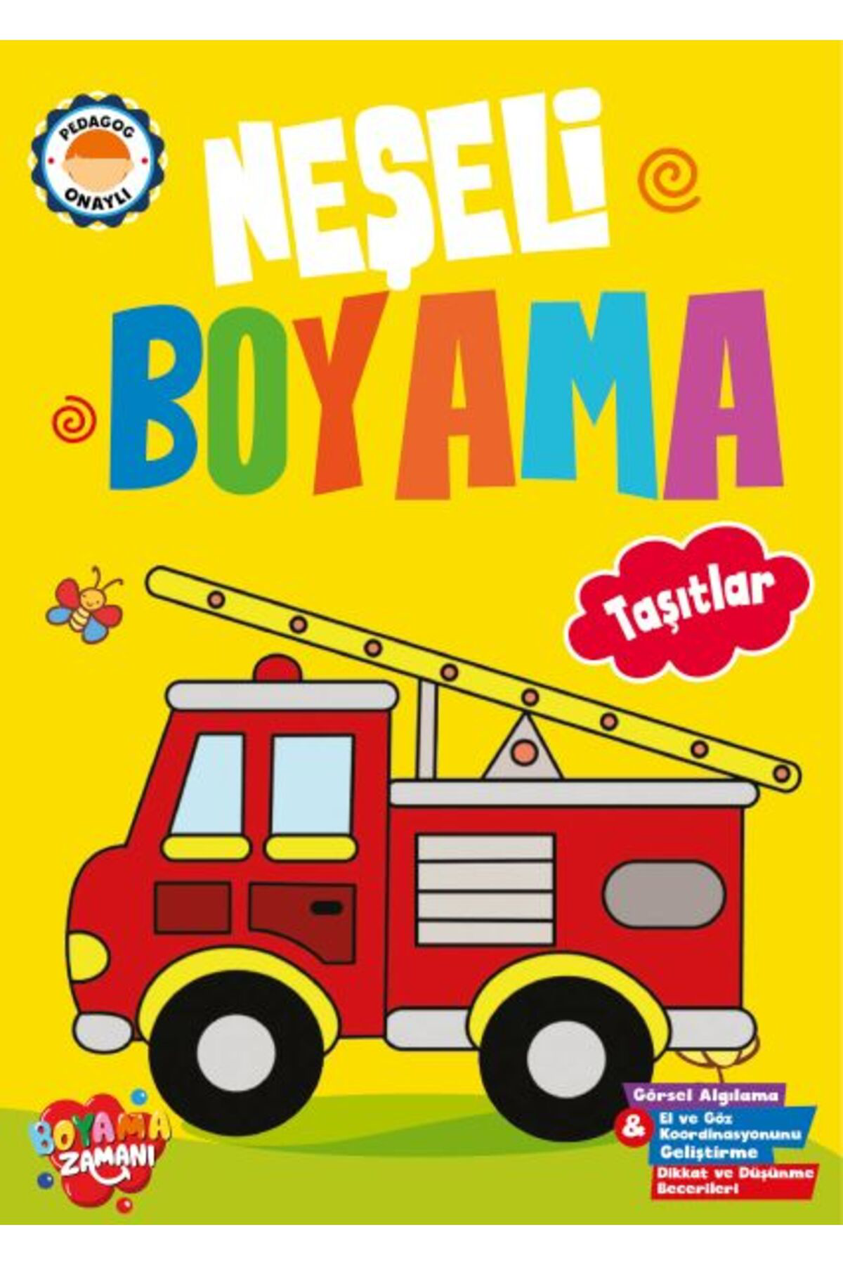 Boyama Zamani Neşeli Boyama Taşıtlar