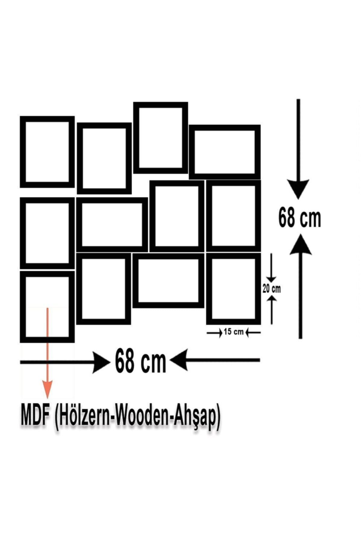 Neşet Ertaş 12 Parça Ahşap Mdf Tablo Zlltb430
