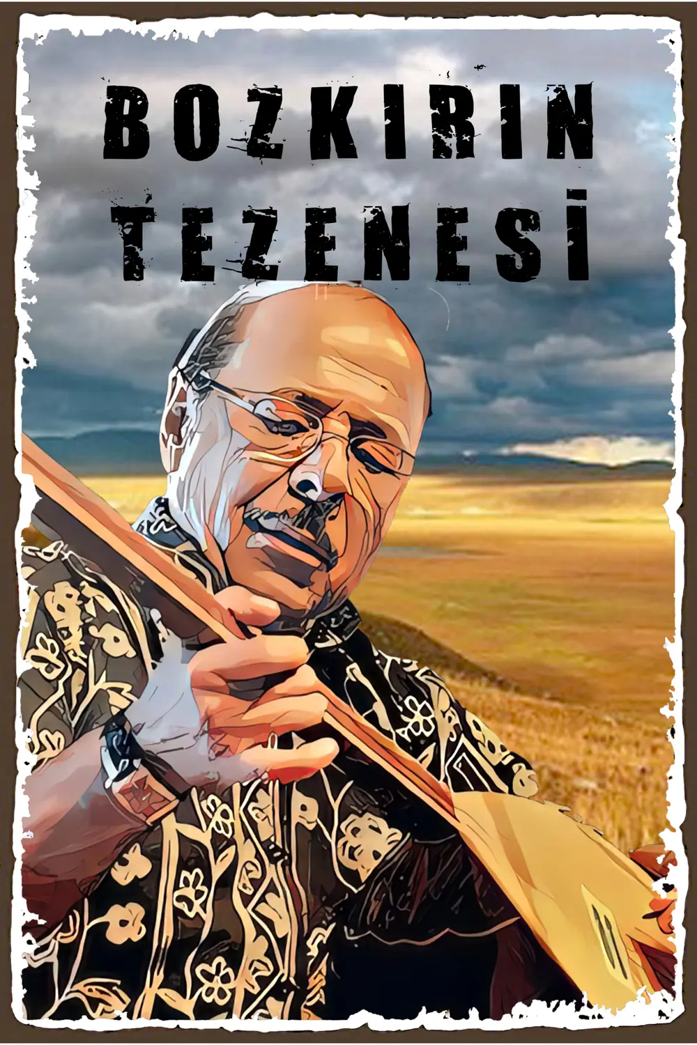 Neşet Ertaş Tasarımlı Ahşap Poster