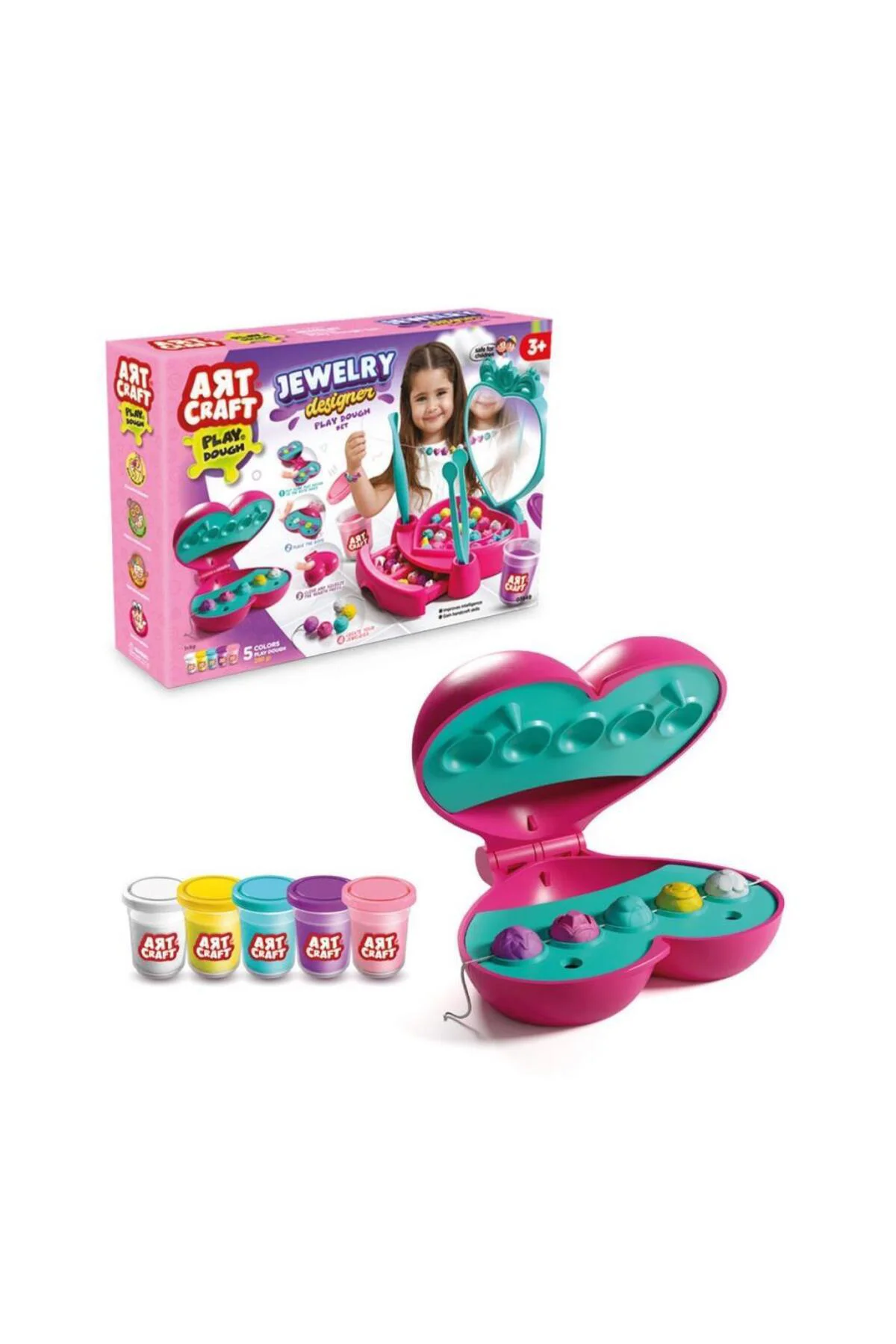 Nessi World 03849 Takı Tasarla Hamur Seti 280 gr -Fentoys