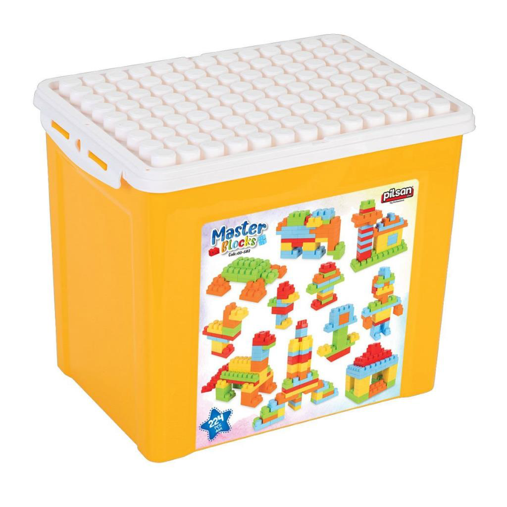 Nessiworld 03 582 Master Blokları 224 Parça 21 lt Saklama Kabında