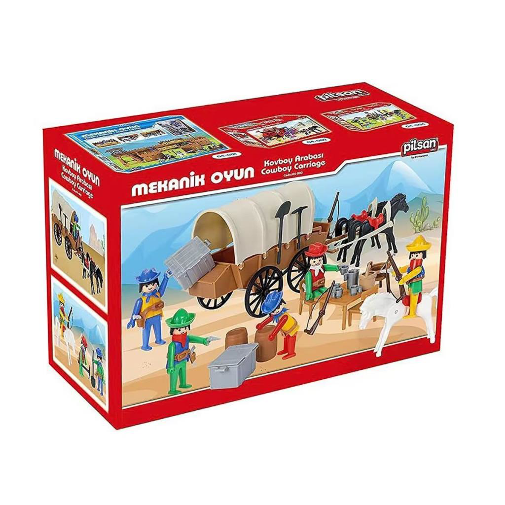 Nessiworld 04 003 Mini Mekanik Seri 3 Kovboy Arabası -Pilsan Oyun Nessiworld 04 003 Mini Mekanik Seri 3 Kovboy Arabası -Pilsan Oyun