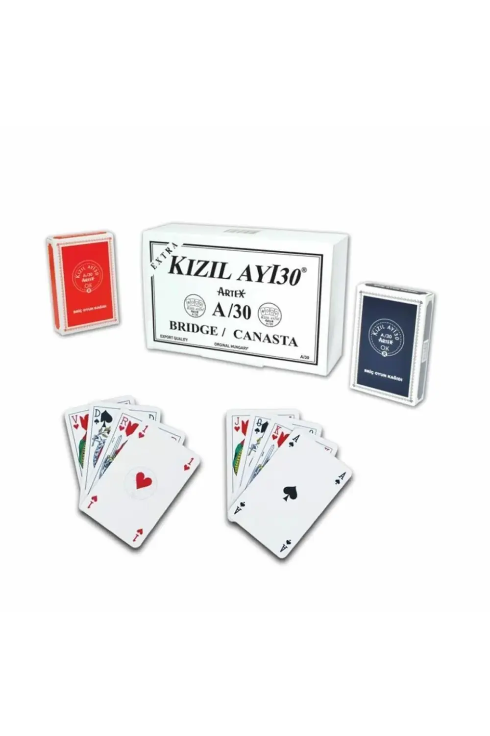 Nessiworld 1030165 Ext Kızıl Ayı Artex A30 Oyun Kağıdı -Star Okey