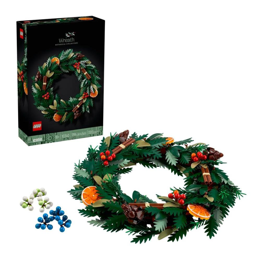 Nessiworld 10340 Lego iconic Botanicals Çelenk - Wreath 1194 parç Nessiworld 10340 Lego iconic Botanicals Çelenk - Wreath 1194 parç