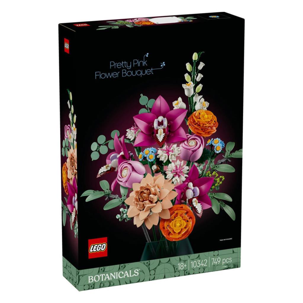 Nessiworld 10342 Lego iconic Botanicals Pembe Çiçek Buketi 749 pa