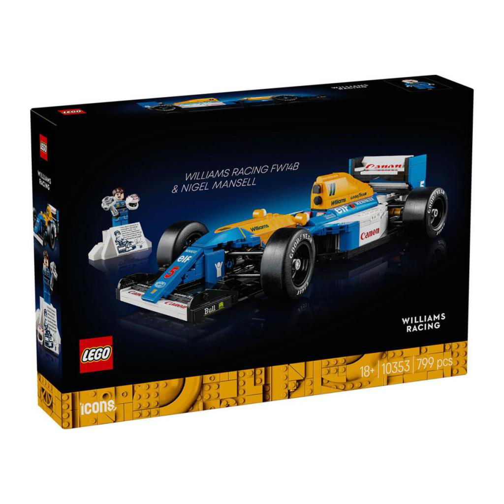 Nessiworld 10353 Lego icons Williams Racing FW14B ve Nigel Mansel Nessiworld 10353 Lego icons Williams Racing FW14B ve Nigel Mansel