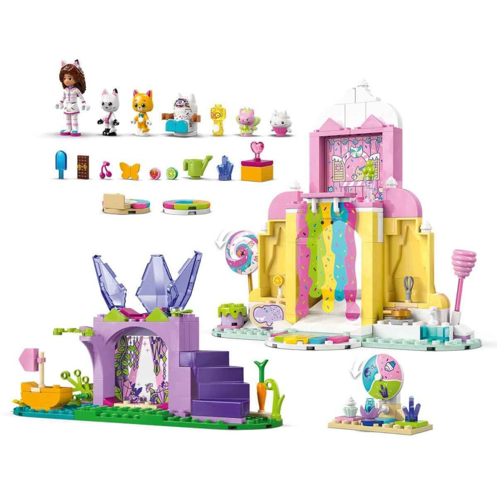 Nessiworld 11205 Lego Gabbys Dollhouse Şekerleme Dağı ve Kedi Bah