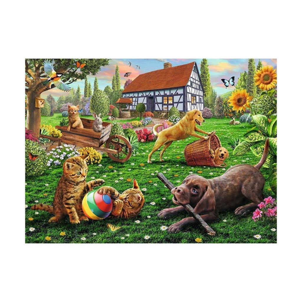 Nessiworld 128280 Bahçede 200 parça XXL Ravensburger Puzzle