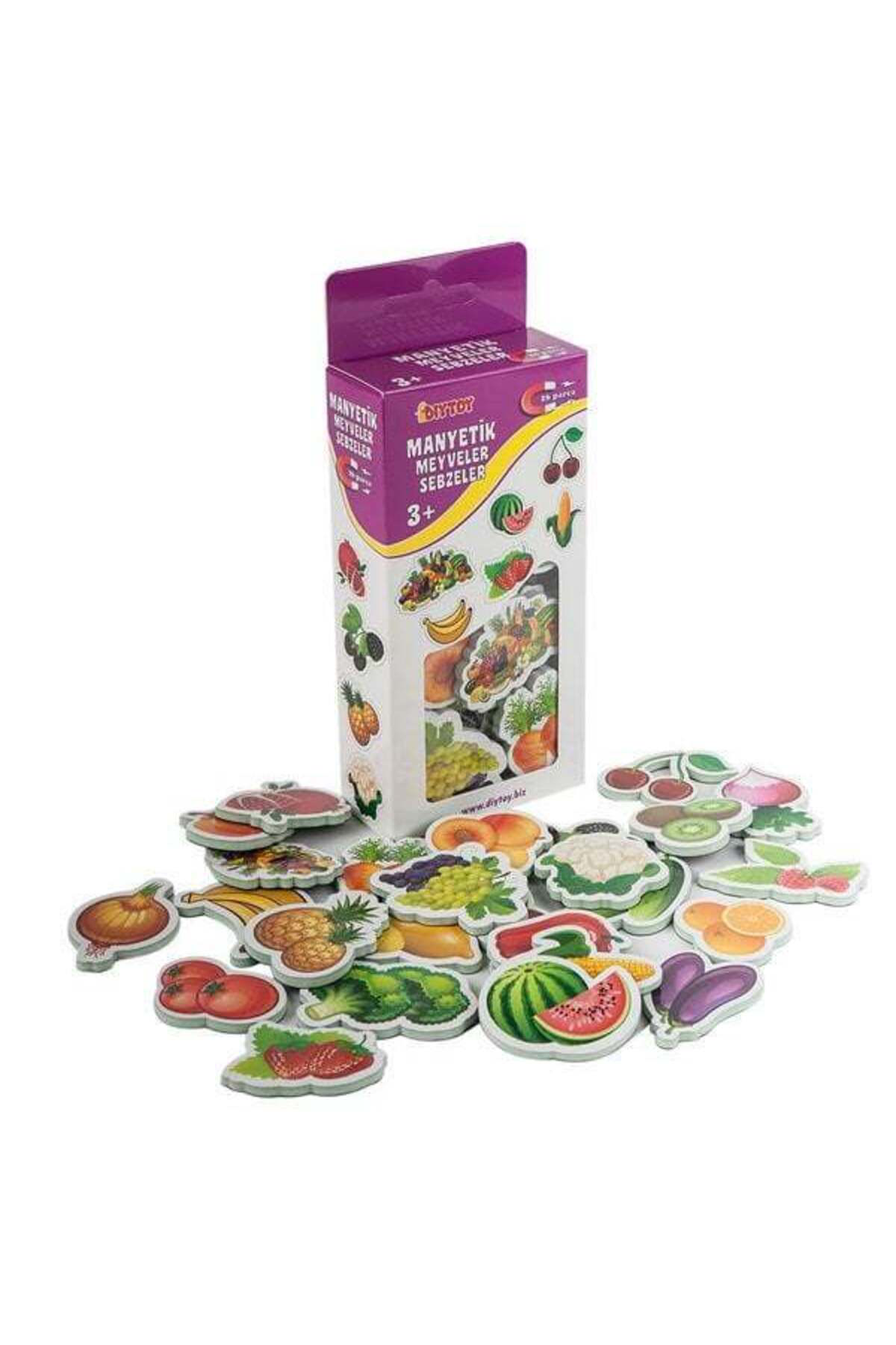 Nessiworld  1307 Dıytoy, Manyetik Meyveler - Sebzeler / +3 Yaş