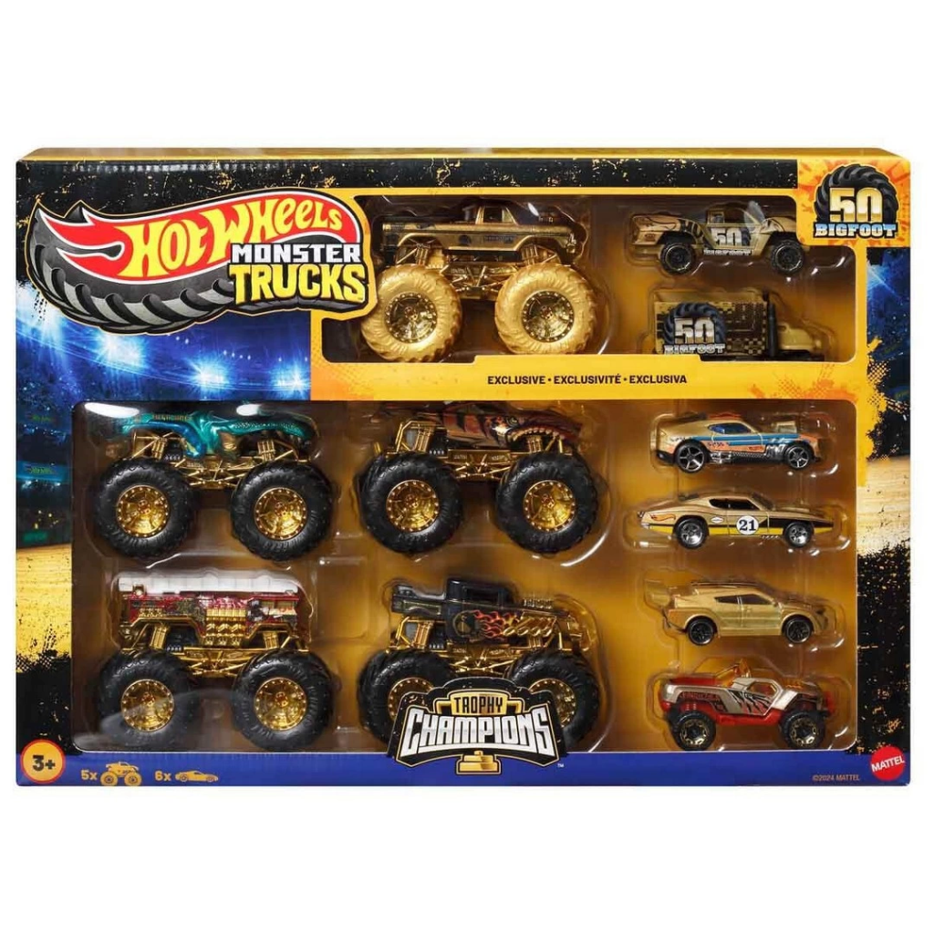 Nessiworld 1:64 Hot Wheels Monster Trucks Bigfoot Trophy Şampiyon Nessiworld 1:64 Hot Wheels Monster Trucks Bigfoot Trophy Şampiyon