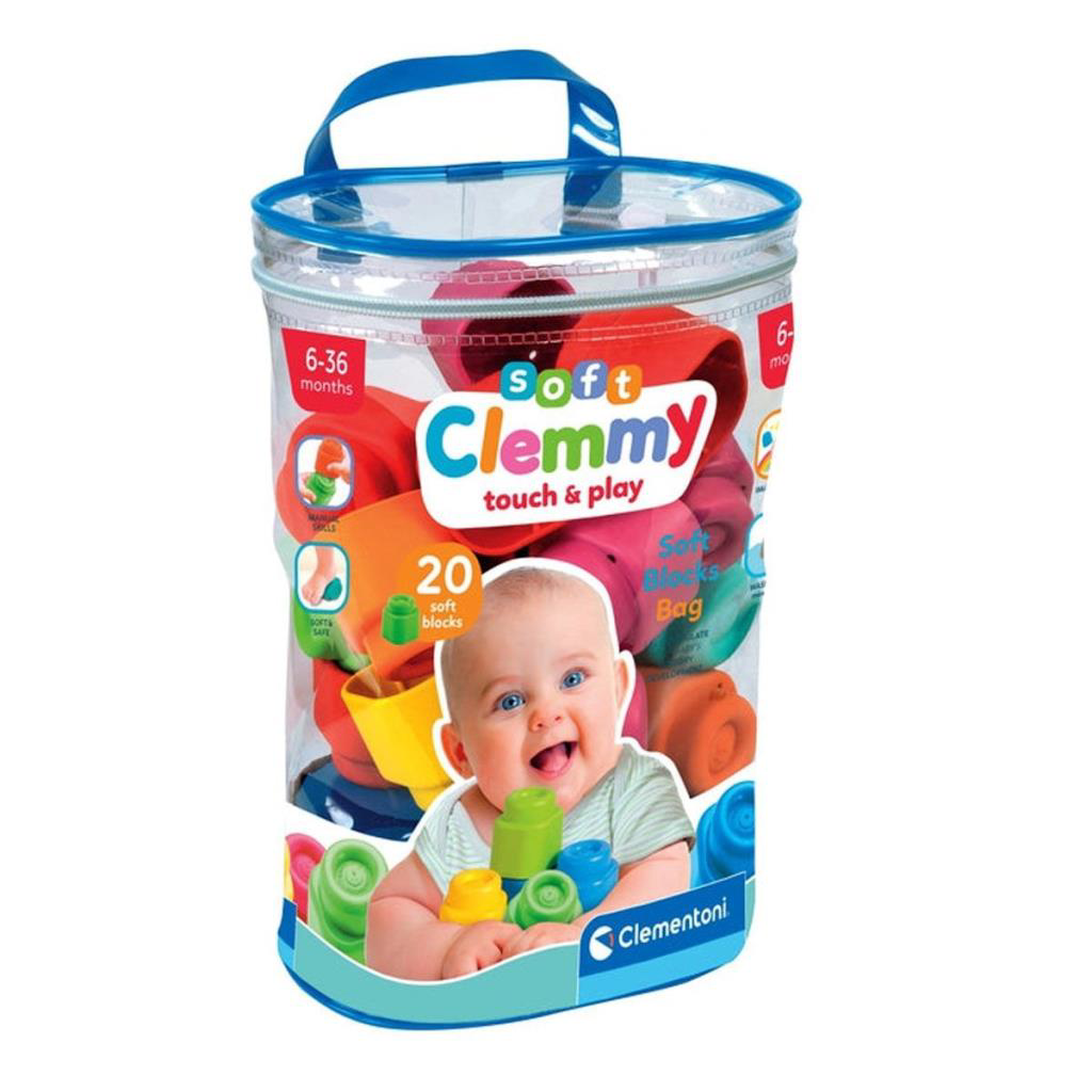 Nessiworld 17877 Soft Clemmy - Yumuşak Blok Çantası 20 parça 6-36 Nessiworld 17877 Soft Clemmy - Yumuşak Blok Çantası 20 parça 6-36