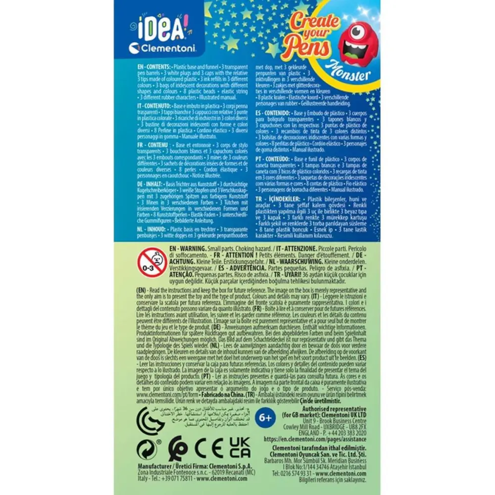 Nessiworld 18828 Idea Clemetoni - Mini Kalem Laboratuvarı - Canav