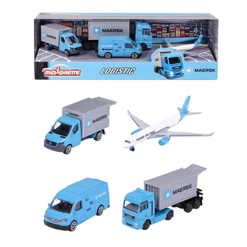 Nessiworld 212057290 Majorette MAERSK Lojistik Arabaları 4 Parça Nessiworld 212057290 Majorette MAERSK Lojistik Arabaları 4 Parça