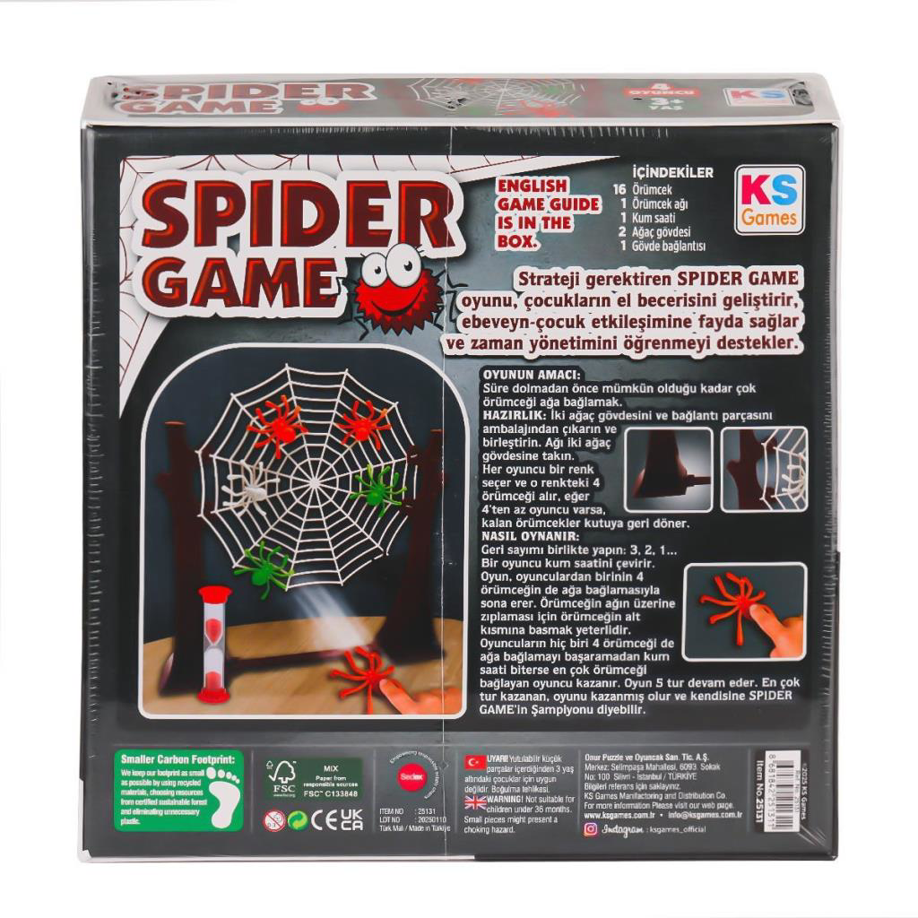Just Cheap Store Nessiworld 25131 Spider Game Tr-Eng -Ks Games