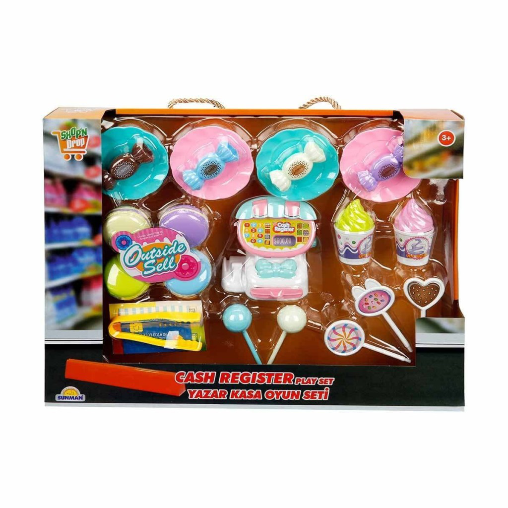 Nessiworld 2570 Mini Yazar Kasalı Alışveriş Seti -Sunman Nessiworld 2570 Mini Yazar Kasalı Alışveriş Seti -Sunman