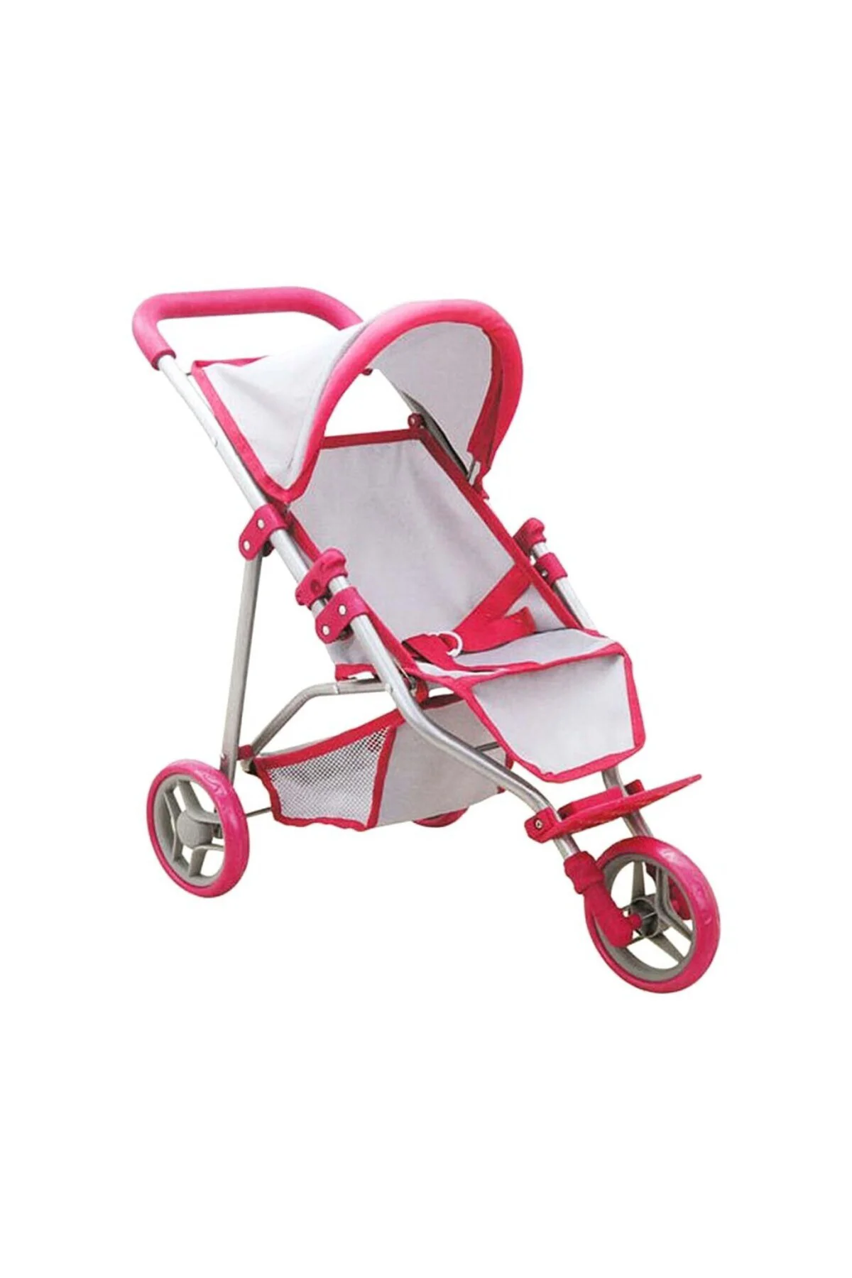 NessiWorld 3 Tekerlekli Pembe Gri Puset