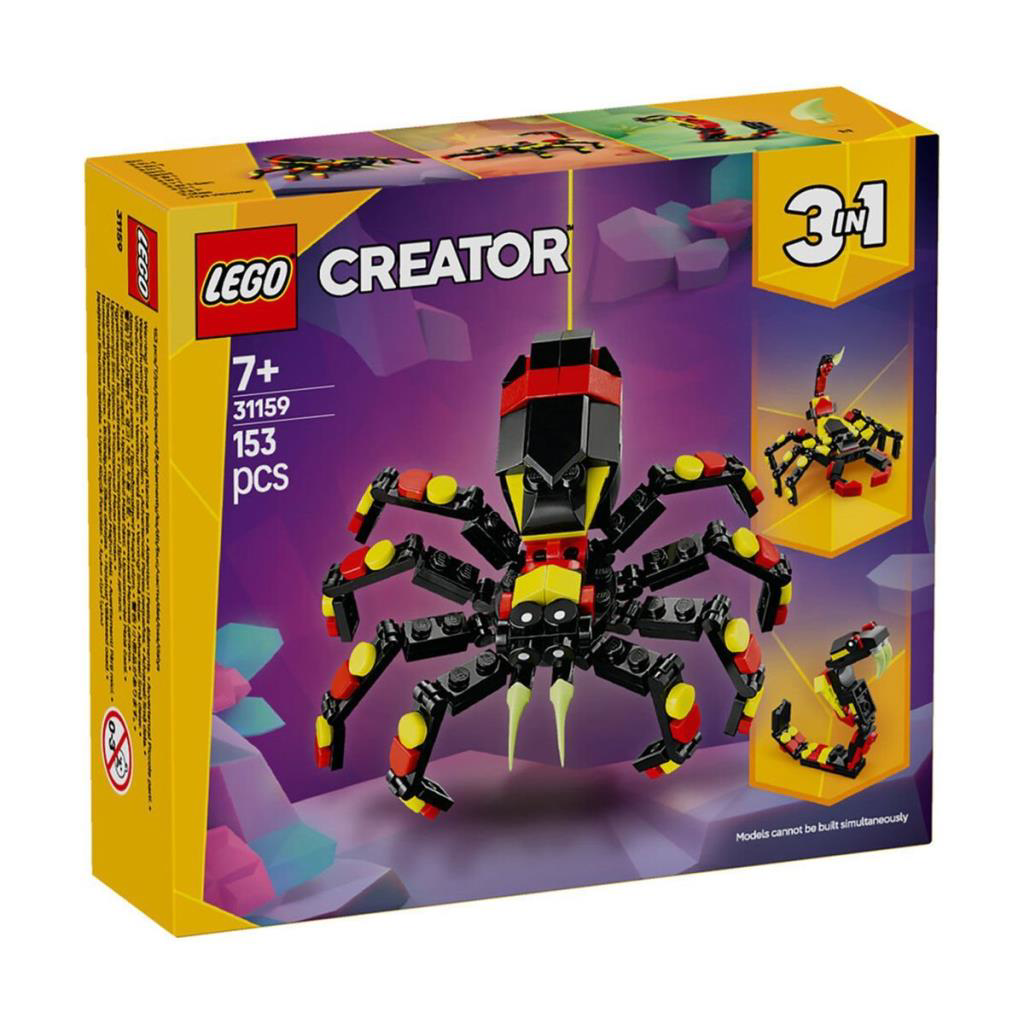 Nessiworld 31159 Lego Creator 3in1 - Şaşırtıcı Örümcek 153 parça Nessiworld 31159 Lego Creator 3in1 - Şaşırtıcı Örümcek 153 parça