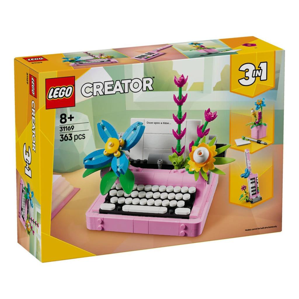 Nessiworld 31169 Lego Creator 3in1 - Çiçekli Daktilo 363 parça +8