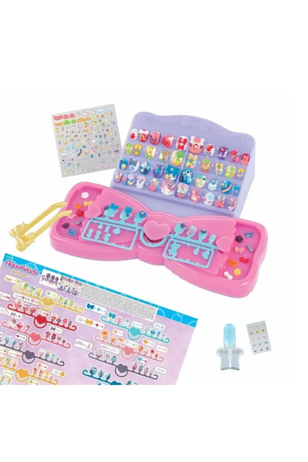 Nessiworld 35027 AquaBeads Tasarla ve Sergile Tırnak Atölyesi +4