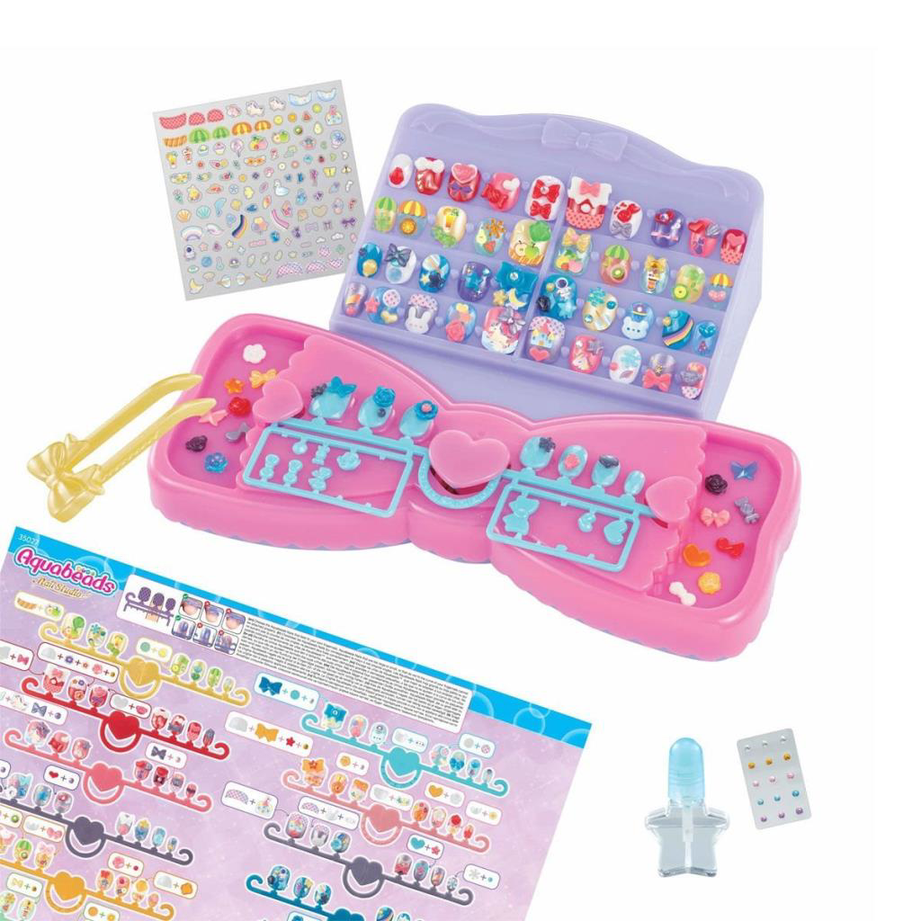 Nessiworld 35027 AquaBeads Tasarla ve Sergile Tırnak Atölyesi +4 