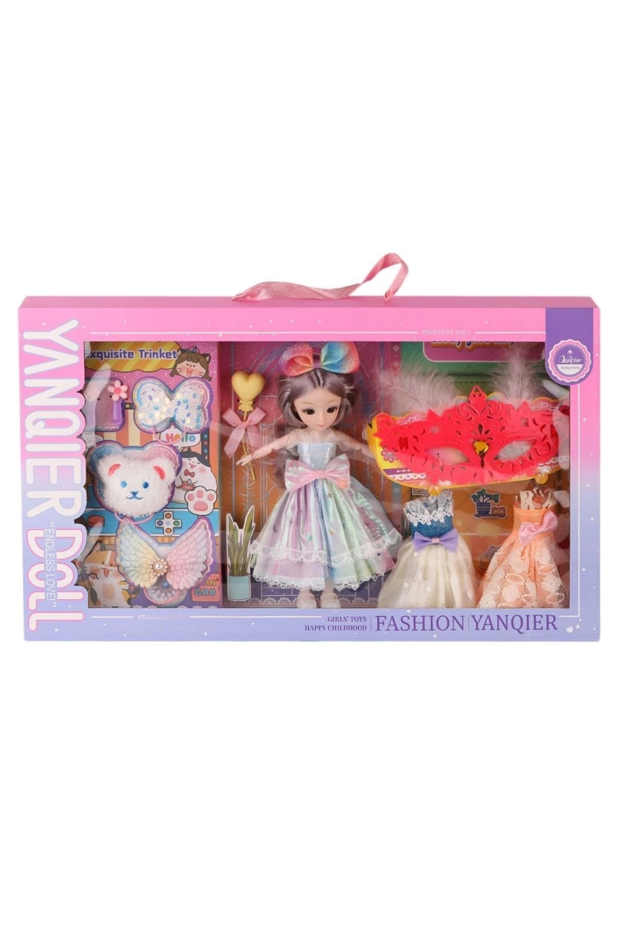 Nessiworld  3688-033A Fashion Aksesuarlı Eklemli Bebek -Karsan Oyu