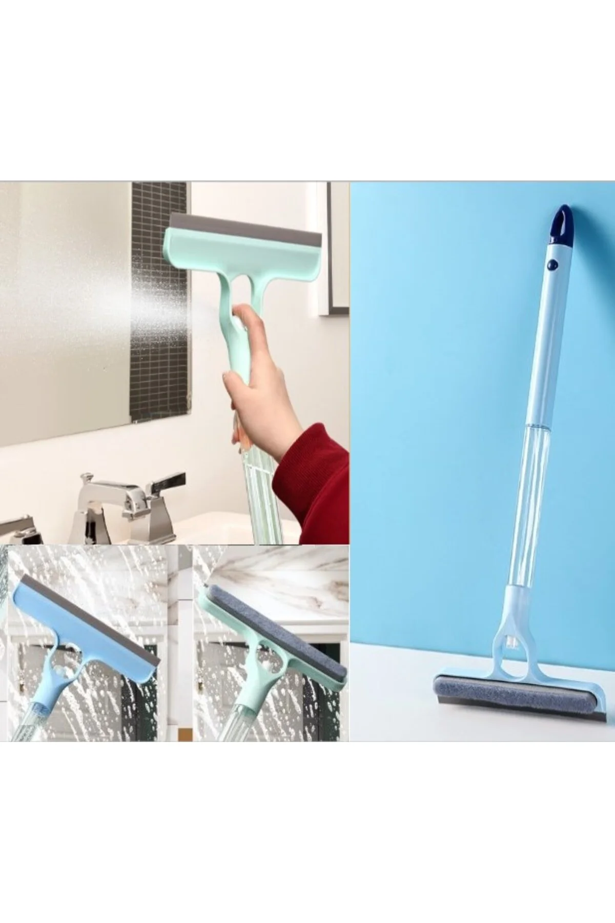 Nessiworld 4 in 1 Spreyli Çek Çekli Camsil ve Fırça Aparatı Nessiworld 4 in 1 Spreyli Çek Çekli Camsil ve Fırça Aparatı