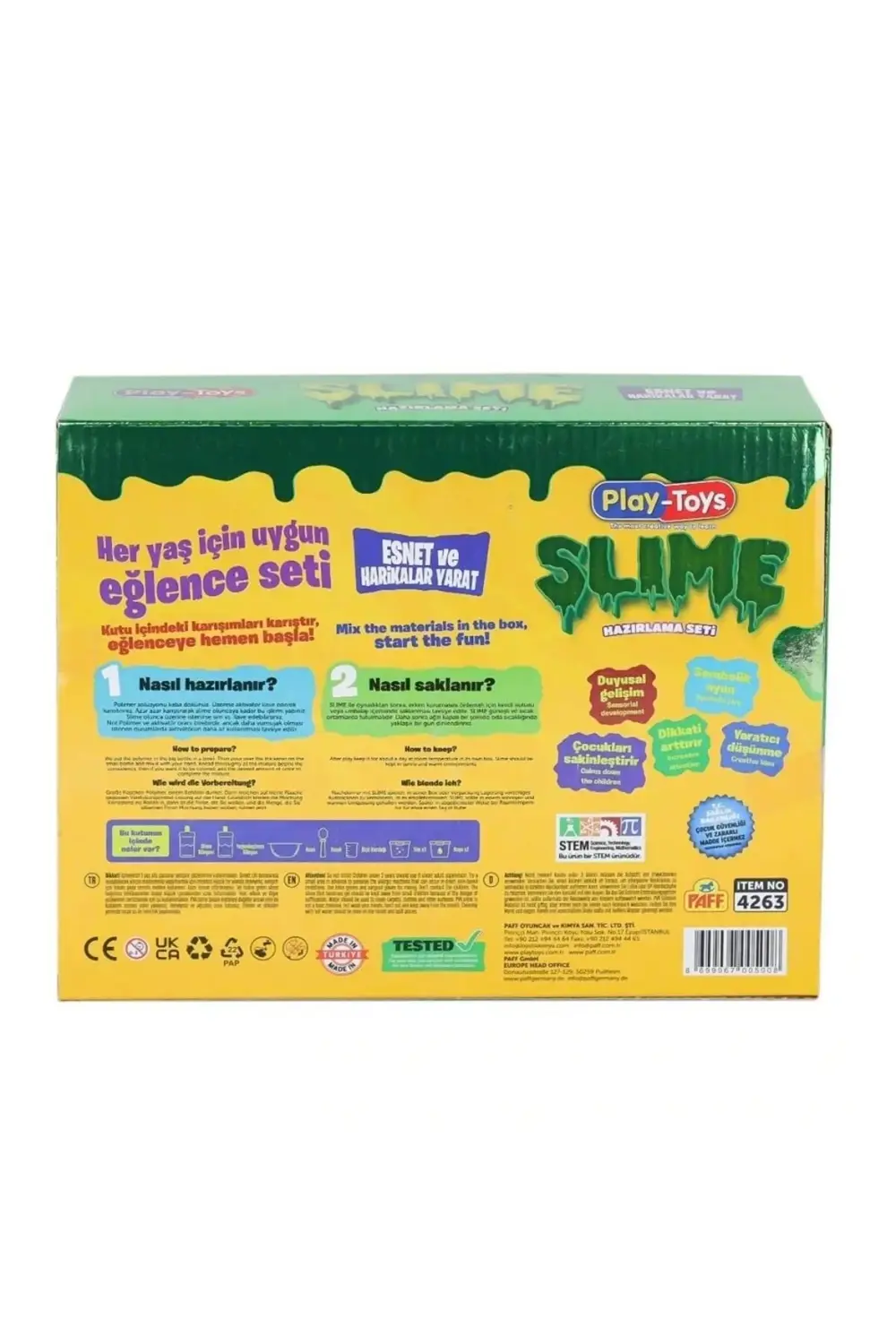 Nessiworld 4263 Classic Playtoys DIY Slime Set -Asya Oyuncak