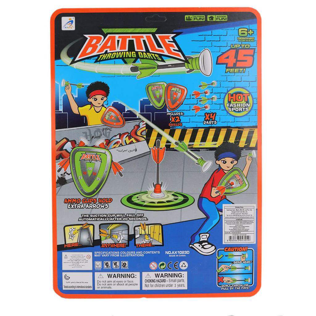 Nessiworld 4305 SUN-YFN-DART-BATTLE THROWİNG 2 HEDEFLİ 4 OKLU DAR