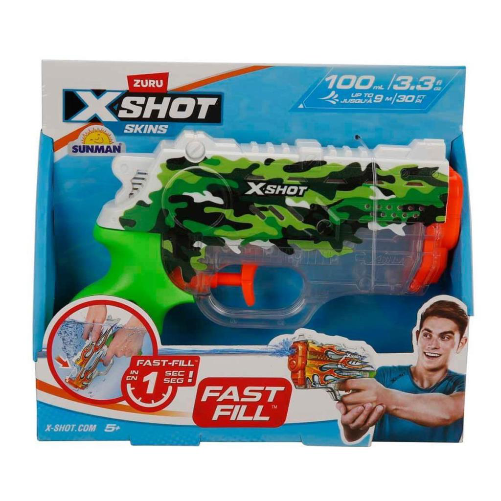 NessiWorld 4582 X-Shot Skins Nano Fast Fill Su Tabancası 19 cm NessiWorld 4582 X-Shot Skins Nano Fast Fill Su Tabancası 19 cm