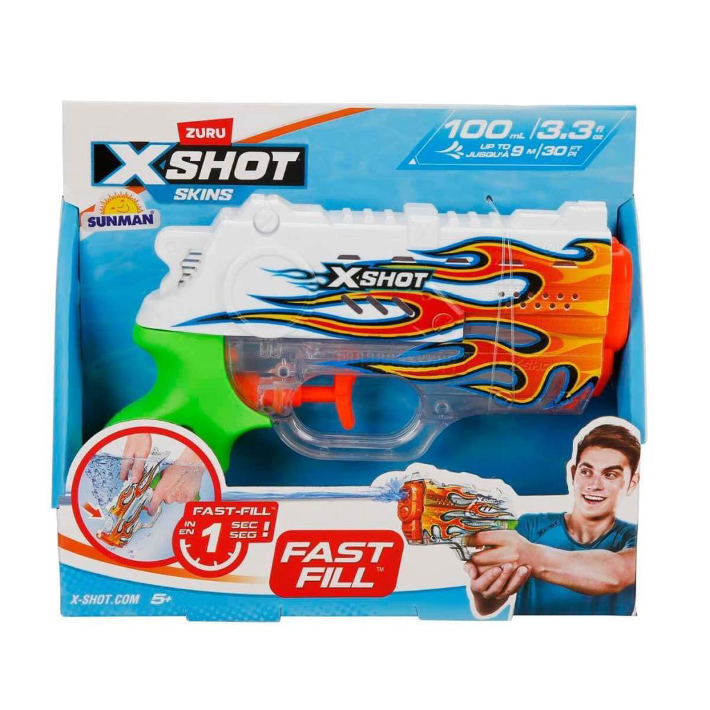 NessiWorld 4582 X-Shot Skins Nano Fast Fill Su Tabancası 19 cm NessiWorld 4582 X-Shot Skins Nano Fast Fill Su Tabancası 19 cm