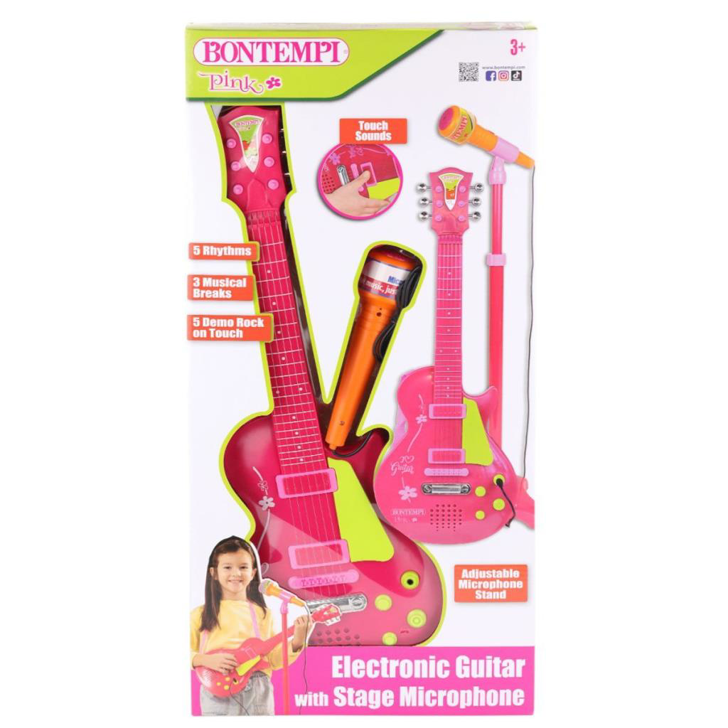 Nessiworld 45872  Elektronik Gitar Ayaklı Mikrofon Müzik Seti Pem