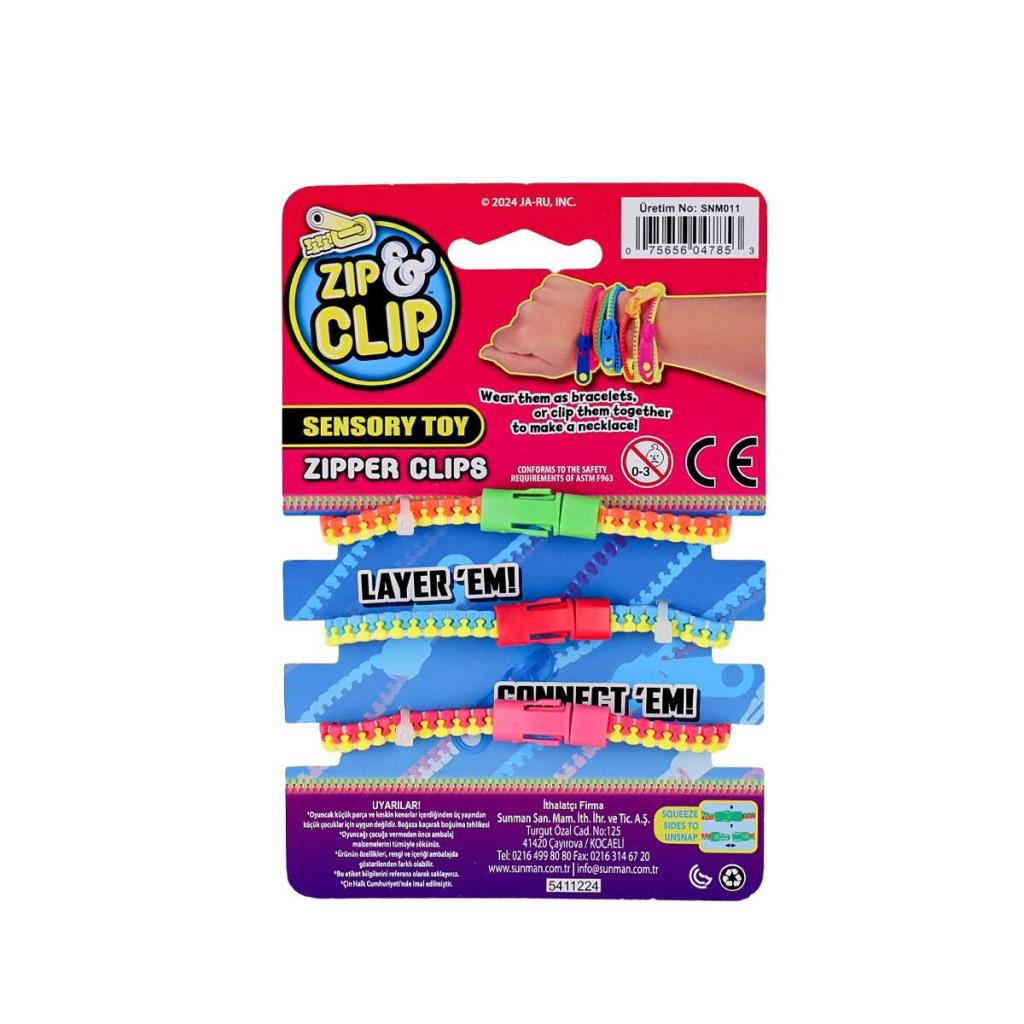 Nessiworld 4785 Zıp Clip Zipper Clips 3lü -Sunman