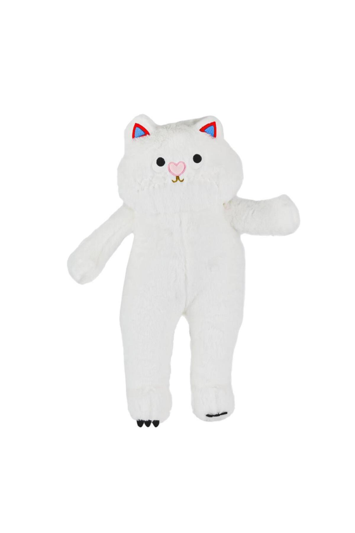 Nessiworld  4806 Peluş Uzun Kedi 55 Cm Beyaz -My Friend Toys