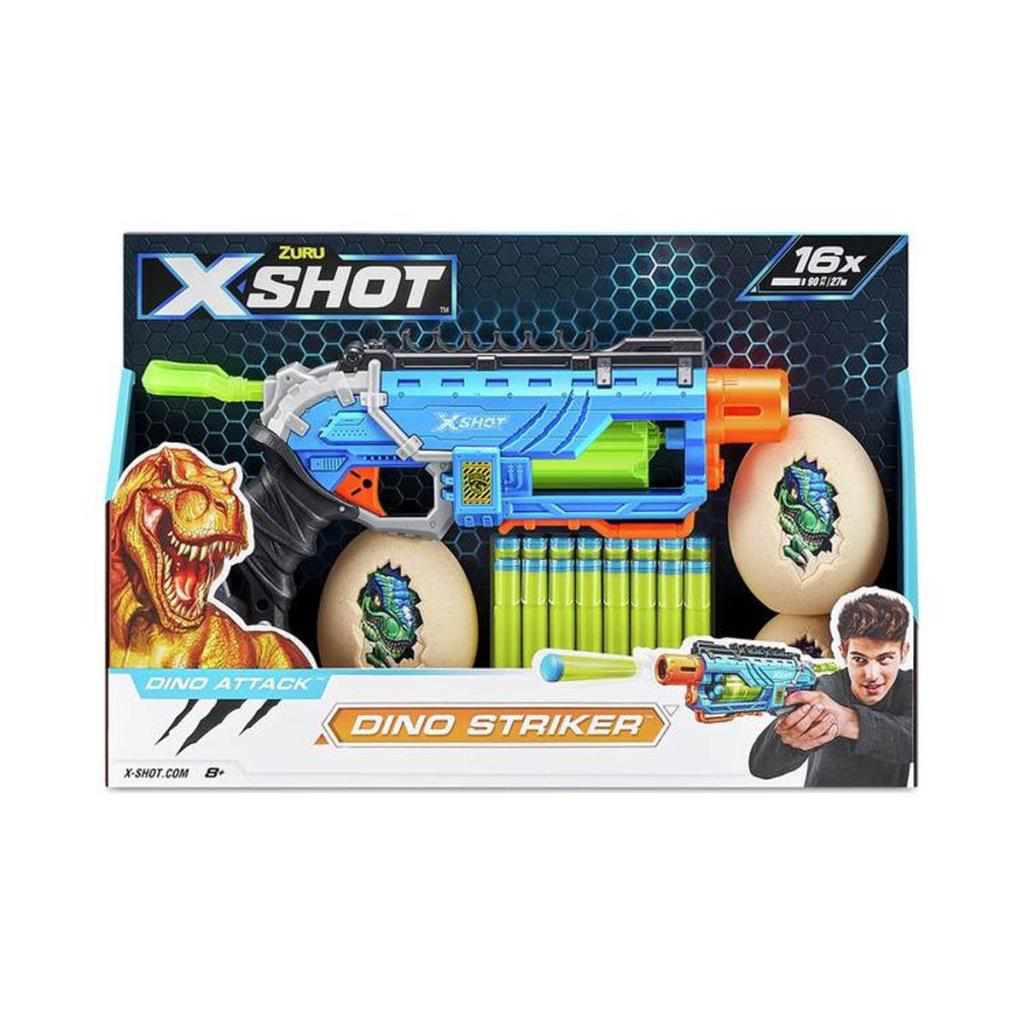 Nessiworld 4860 X Shot Sünger Atan Dino Attack Striker Silah -Sun