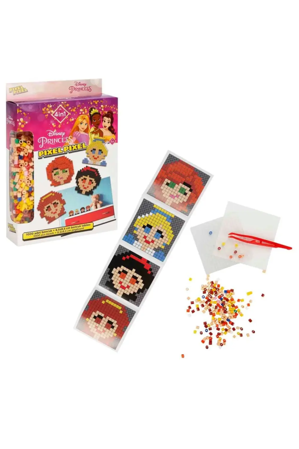 Nessiworld 4in1 Disney Princess Pixel Pixel Boncuk Aktivite ve Oy