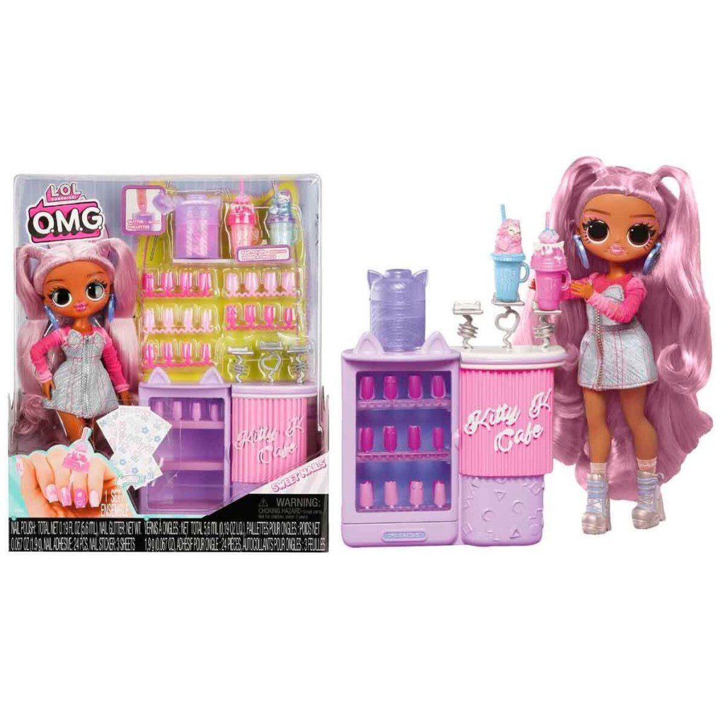 Nessiworld 503859 L.O.L. O.M.G. Sweet Nails Kitty K. Cafe