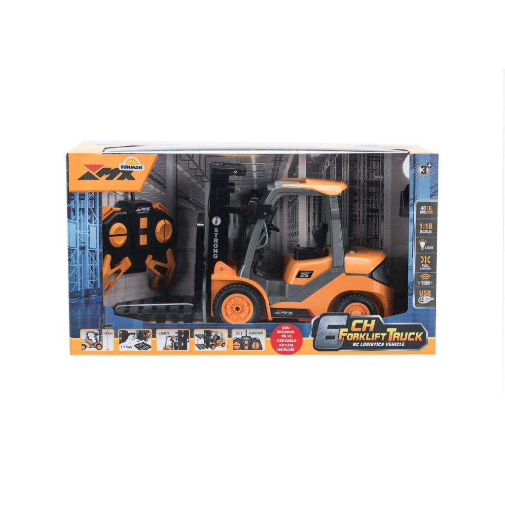 Nessiworld 5087 SUN-RST-RC İŞ MAKİNESİ 1 18 FORKLİFT FF IŞIKLI 6C