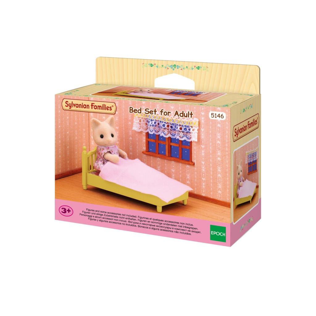 Nessiworld 5146 Sylvanian Families Yetişkin Karyola Seti (figürle